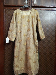 Maria B Style Loose Fabric Stitched Shirt with Banarsi Inner & Stone Work