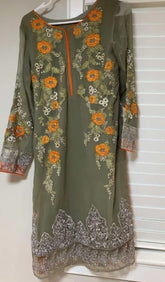 Semi-Pure Fabric Heavy Embroidered 3-Piece Suit