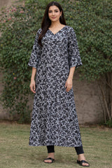 Net & Velvet Embroidered Stitched Shirt