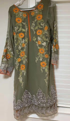 Semi-Pure Fabric Heavy Embroidered 3-Piece Suit